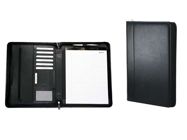A4 Folder - Ascot genuine leather - black (GL-44705)