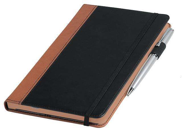 A5 Newport Journal - tan/black (J-2113/TAN)