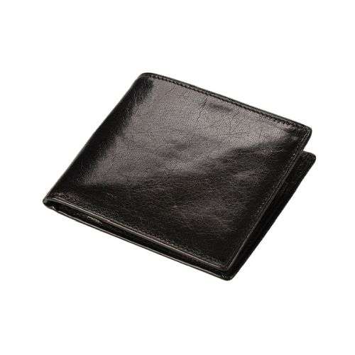 Bifold Wallet with Coin Purse - Vitello Leather - black (6619)
