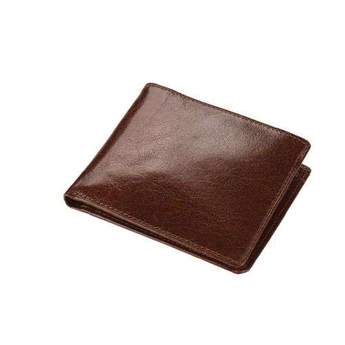 Bifold Wallet with Coin Purse - Vitello Leather - brown (6619)