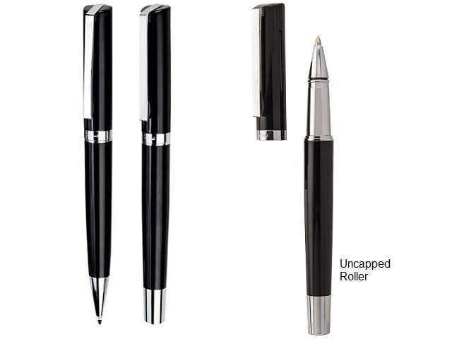 Bettoni Mystic Ballpen/Roller set (W-B1318SET/BLK)
