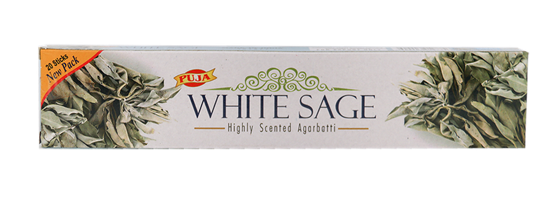 Puja incense sticks - White Sage (6)