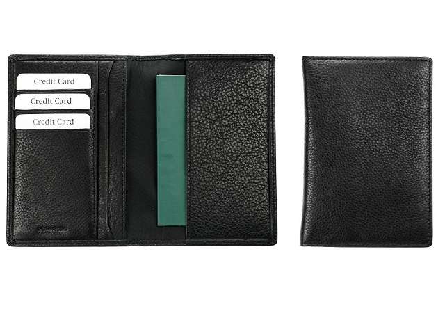 Passport Cover - Ascot Leather - black (GL-44735)