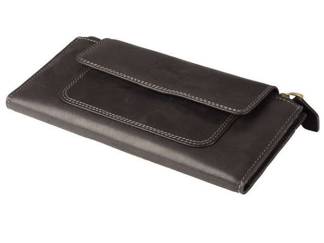 Adpel Purse with Press Button Closure - black (9969)