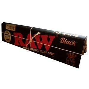 RAW Rolling paper - King Size - Black (50x32) (RAW018)