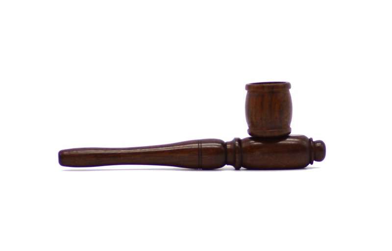 Rasta Pipe - Wooden Ball Pipe Assorted 12.5cm (Pipe8533)