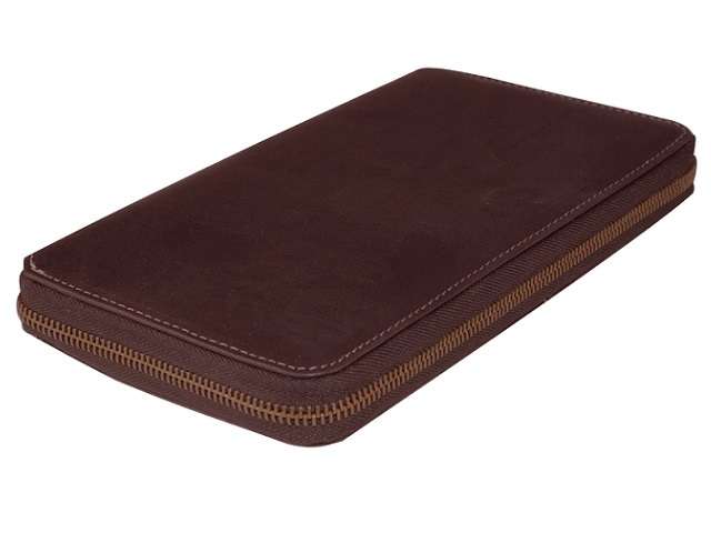 Travel Wallet - brown - Dakota leather (9911)