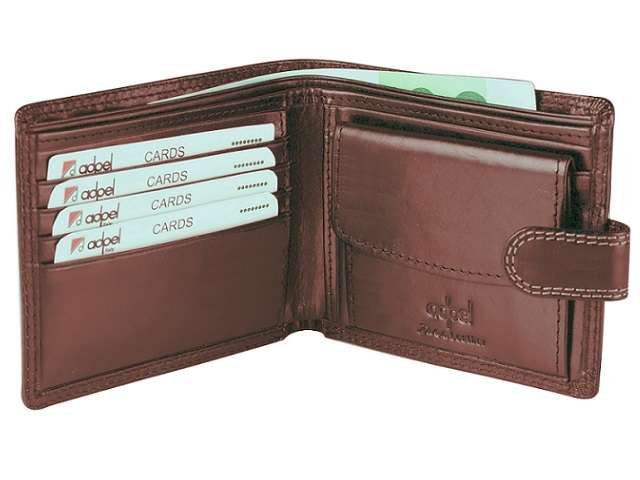 Billfold Wallet with Tab Closure - Dakota leather - brown (9918)