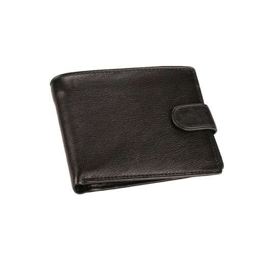 Wallet with coin purse - Bettoni Nappa leather - black (7562)