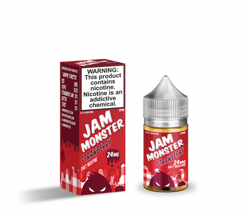 Vaping: Jam Monster Salts - Strawberry