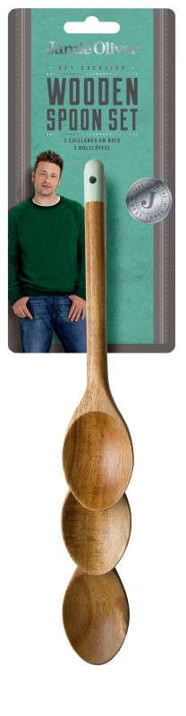 Jamie Oliver Set of 3 Wooden Spoon Set (JB3410)