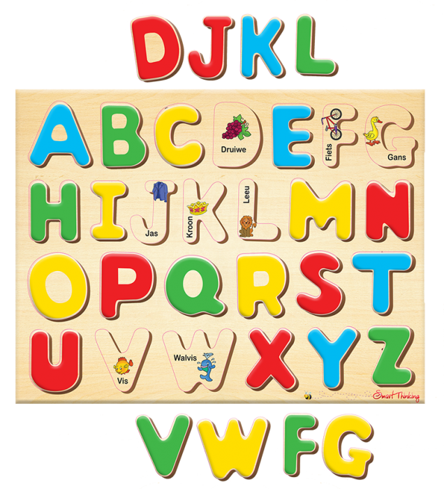 Skinkbord Legkaart - Alfabet Hoofletters (RGS2037)