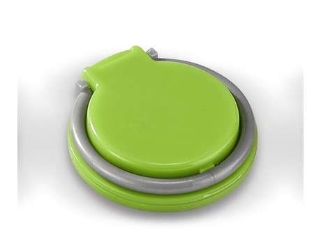 Coil-Ring Grip and Phone Stand - lime