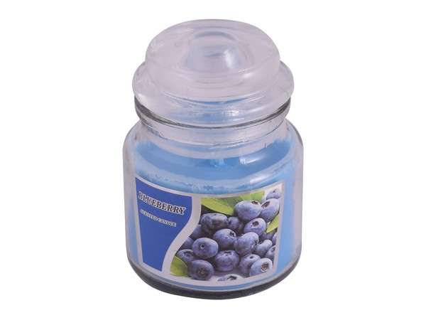 Scented Candle in Jar - blue (blueberry) (P2450E)