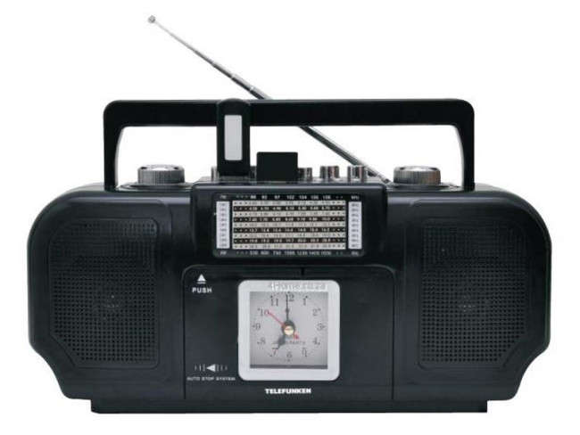 Telefunken Cassette Radio with Clock (TRC-338USD)