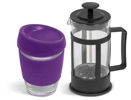 Kooshty Kupper Set With Black Plunger - Purple