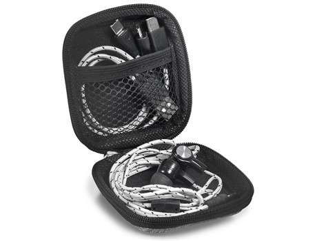 Orleans 3-In-1 Connector Cable and Earbuds - grey (Tech-5120)