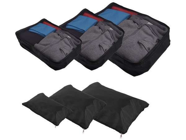 6-Piece Luggage Organiser Set - black (P2498B)