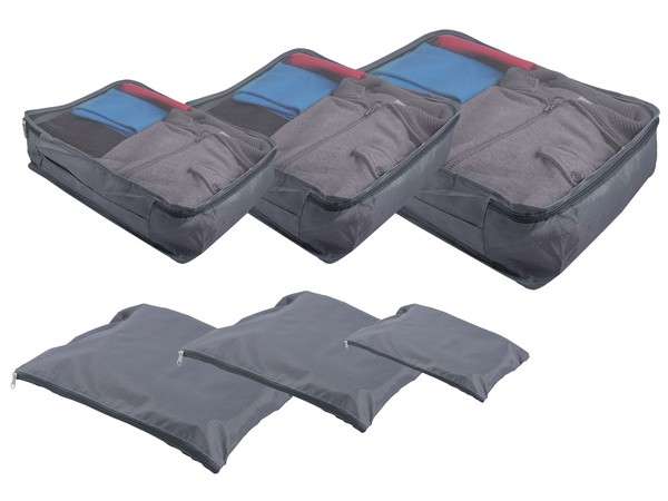 6-Piece Luggage Organiser Set - grey (P2498H)
