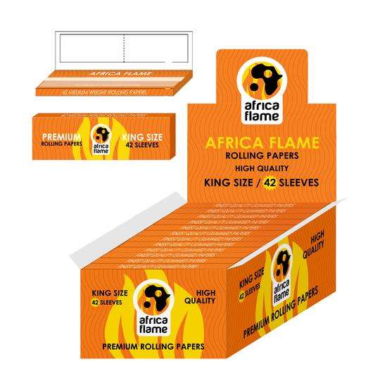 Africa Flame King Size Rolling Paper (1x50) (SMP04)