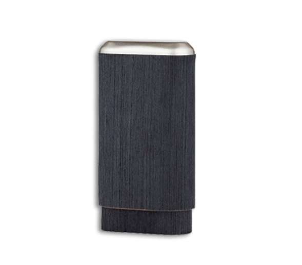 Cigar Holder - Angelo Veneer wood - 3 Cigar case, black (CIG022)