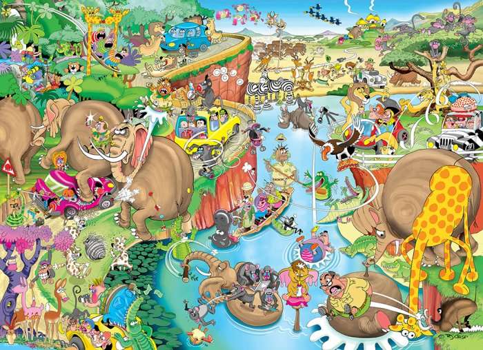 Wild African Safari (120pc Puzzle) (RGS369)