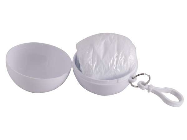 Poncho Ball Keyring (P2297W) - white