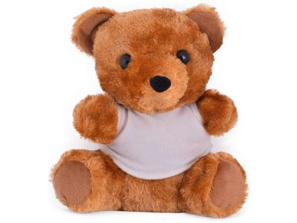 Teddy Plush Toy - white-brown (P2528W)
