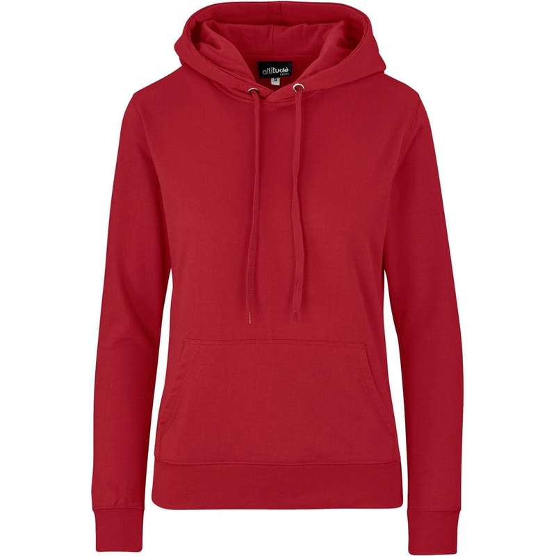 Altitude Essential Hooded Sweater - Ladies - red
