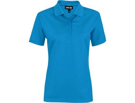 Altitude Exhibit Golf Shirt - Ladies - aqua