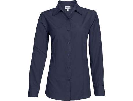 Altitude Long Sleeve Empire Shirt - Ladies - navy