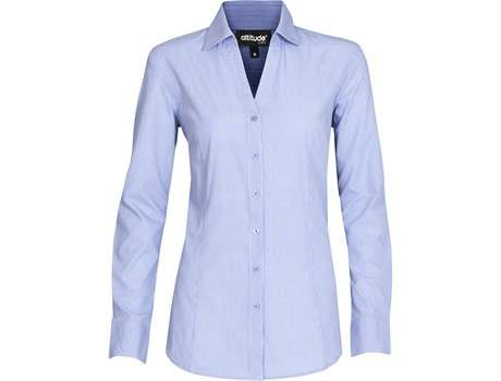 Altitude Long Sleeve Northampton Shirt - Ladies - sky blue