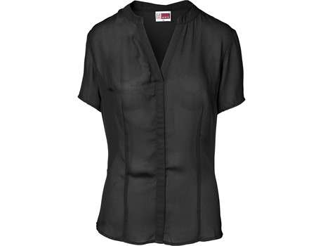 US Basic Ladies Short Sleeve Ava Blouse - black (BAS-11209)