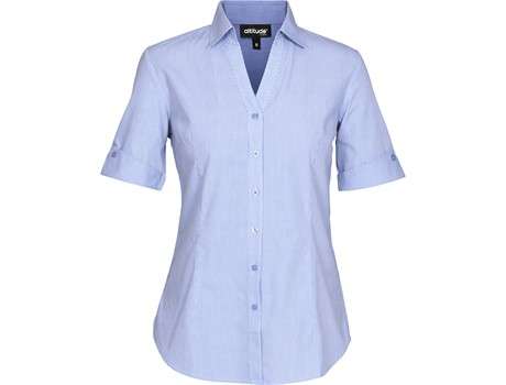 Altitude Short Sleeve Northampton Shirt - Ladies - sky blue