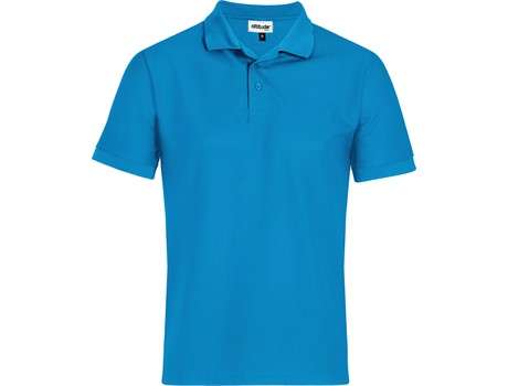 Altitude Exhibit Golf Shirt - Mens - aqua