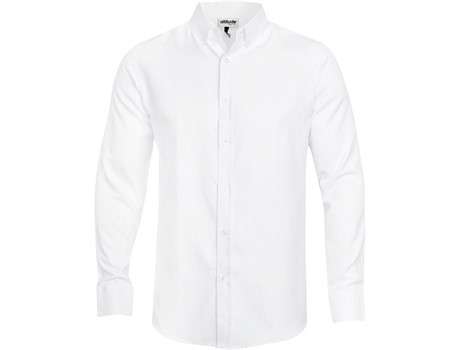 Altitude Long Sleeve Nottingham Shirt - Mens - white