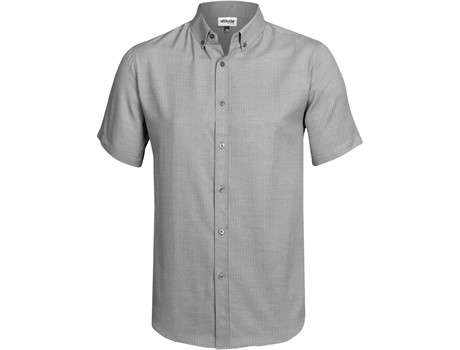 Altitude Short Sleeve Nottingham Shirt - Mens - grey