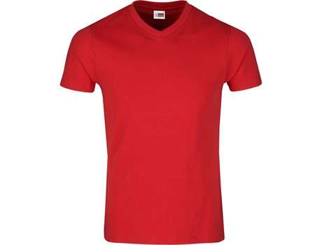 US Basic Super Club 165 V-Neck T-Shirt - Mens - red (BAS-9000)