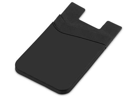 Snazzy Dual Phone Card Holder - black