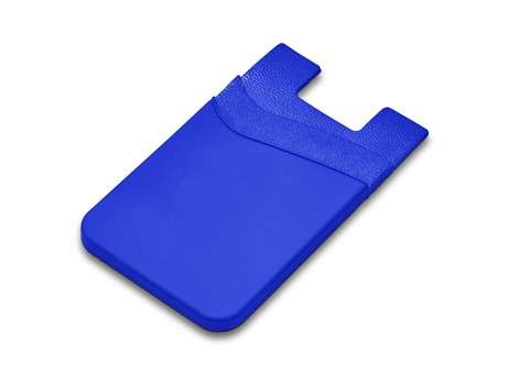 Snazzy Dual Phone Card Holder - blue