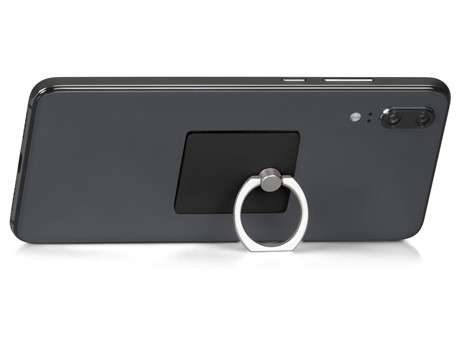 Tuscan Ring Grip and Phone Stand - black