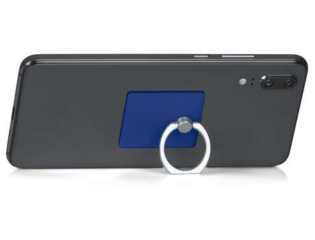 Tuscan Ring Grip and Phone Stand - blue