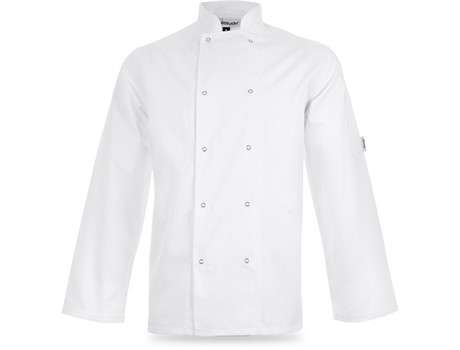 Altitude Unisex Long Sleeve Zest Chef Jacket - white