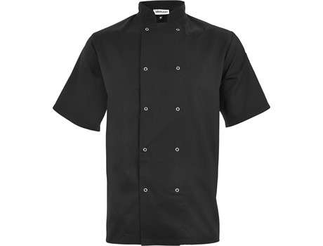 Altitude Unisex Short Sleeve Zest Chef Jacket - black