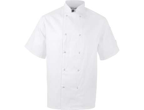 Altitude Unisex Short Sleeve Zest Chef Jacket - white