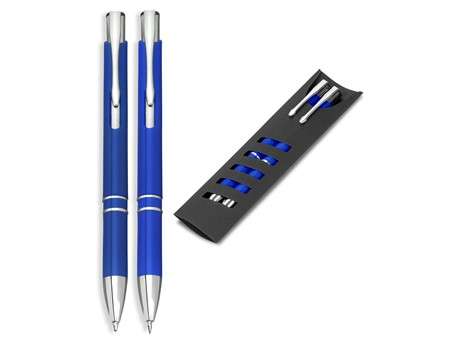 Elektra Ball Pen and Clutch Pencil Set - blue (Penset-2015)