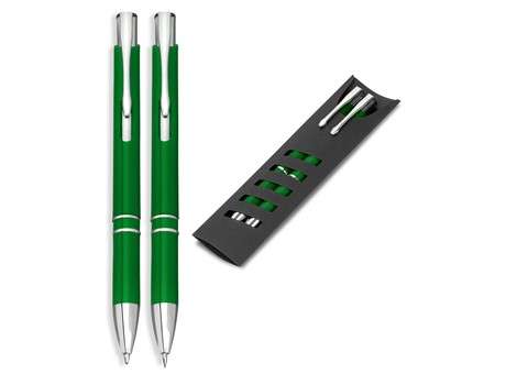 Elektra Ball Pen and Clutch Pencil Set - green (Penset-2015)