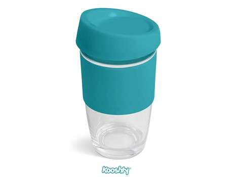 Kooshty Jumbo Glass Kup - 480ml - turquoise (KS-633)