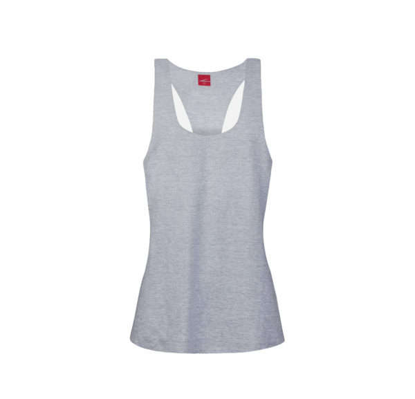 Ladies Racerback Vest - grey melange