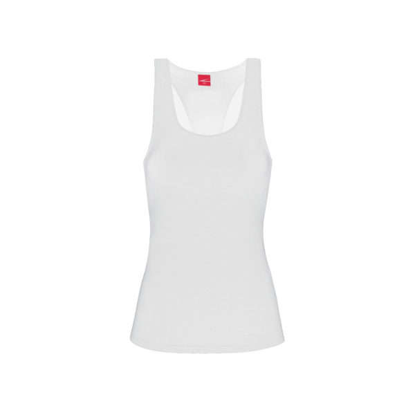 Ladies Racerback Vest - white